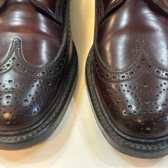 VTG Florsheim Royal Imperial Cordovan Men's Dress Shoes in burgundy. Size 8 D - Picture 4 of 13